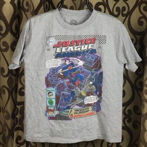 DC Superman Batman Justice League Comic Tee Shirt